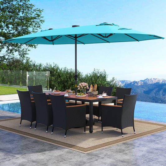 11 Piece Patio Dining Set, Beige, Turquoise Patio Dining Sets Turquoise at Gallery Canada