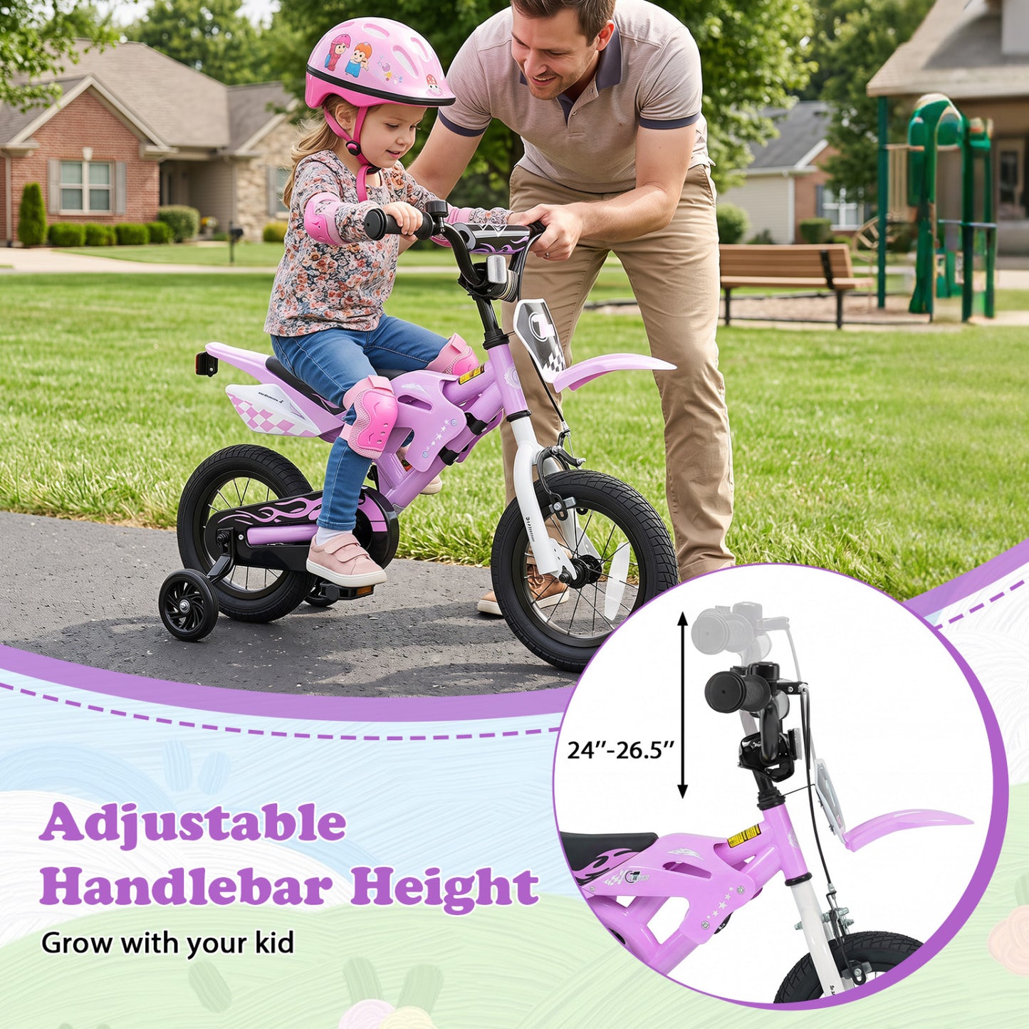 12 Inch Kids Bike, Ages 3-4 Years, Purple Kids Bike at Gallery Canada