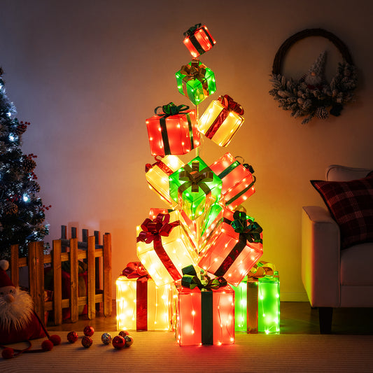 15 PCS Lighted Christmas Boxes, 483 LED Bulbs, Indoor Outdoor Christmas Decor & Accessories Options at Gallery Canada