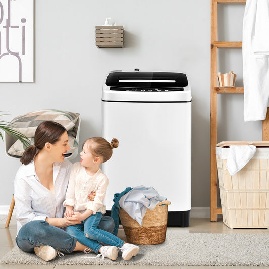Full Automatic Washing Machine, 1.5 Cubic Feet, 11 LBS, White Washing Machines White at Gallery Canada