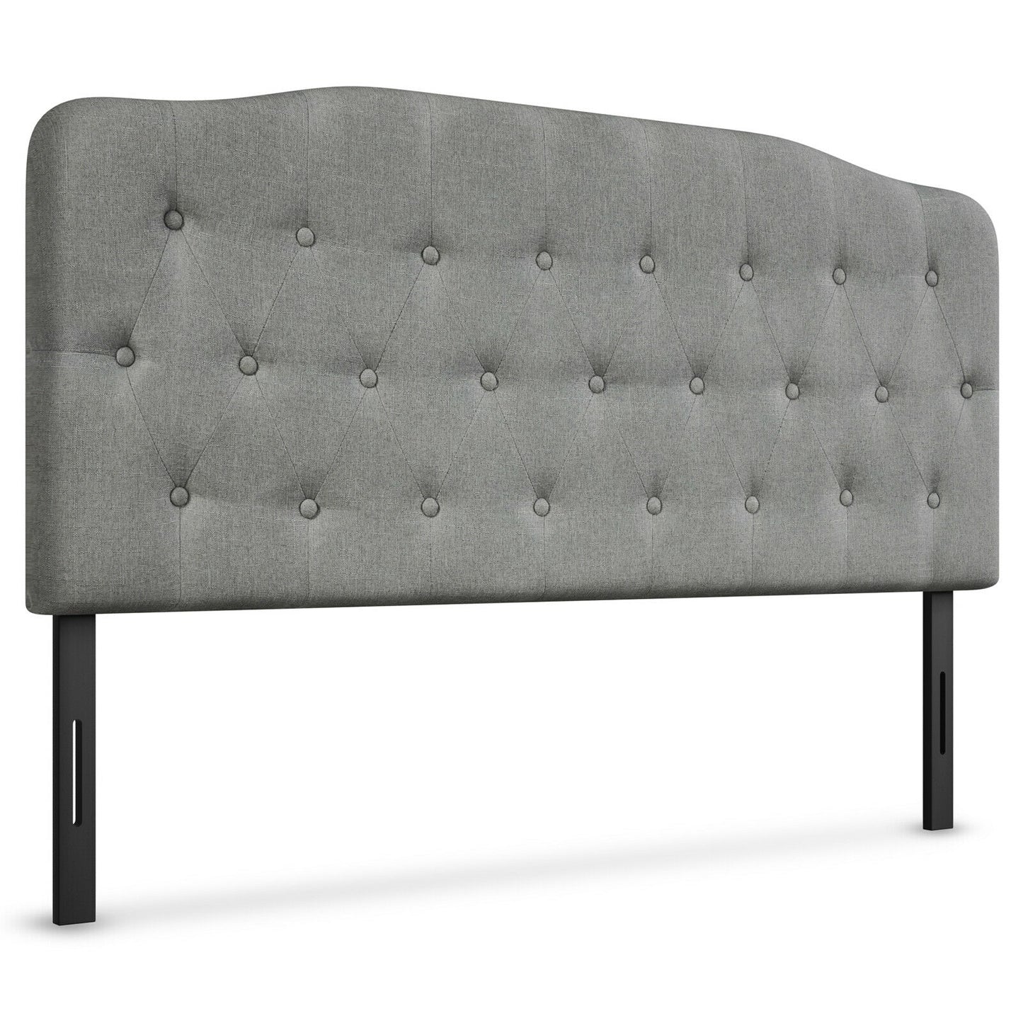 Queen Upholstered Headboard, Adjustable Height, Light Gray Headboards at Gallery Canada