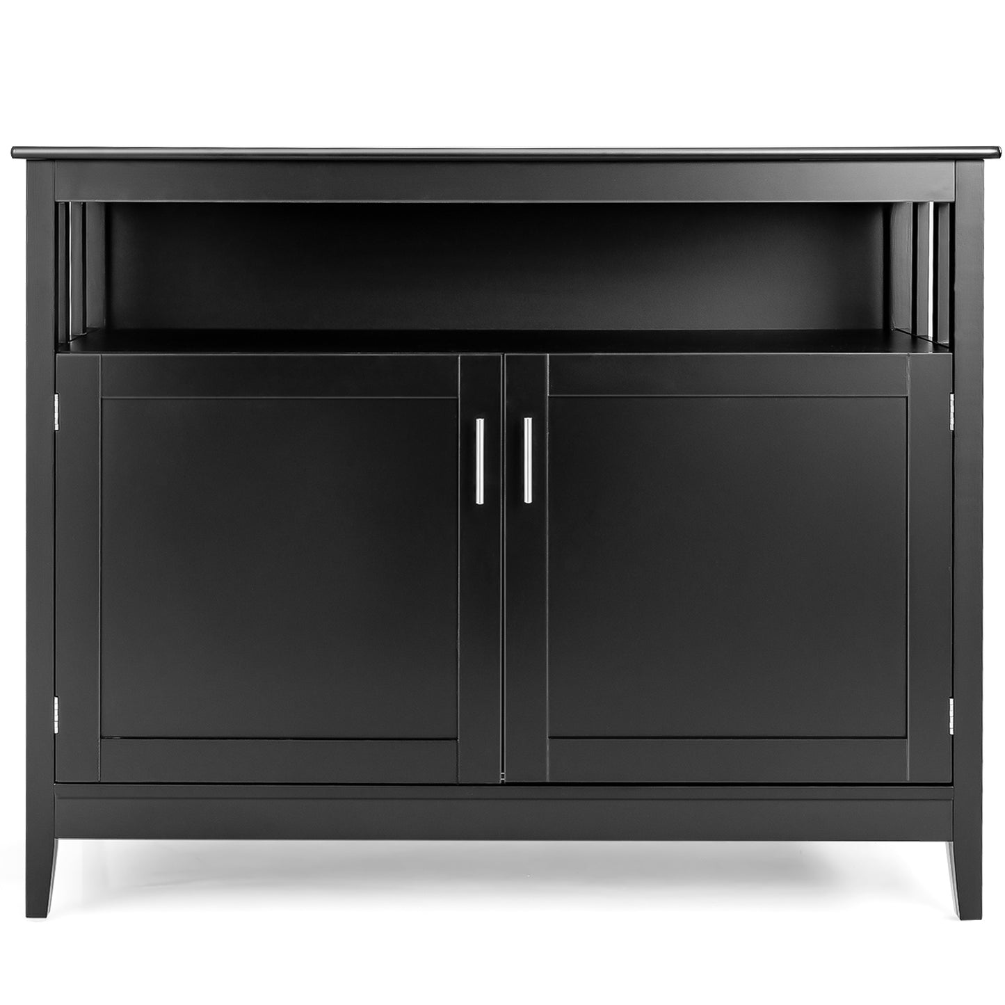 Modern Wooden Kitchen Lockers, Large Storage Space, Black Sideboards Cabinets & Buffets at Gallery Canada
