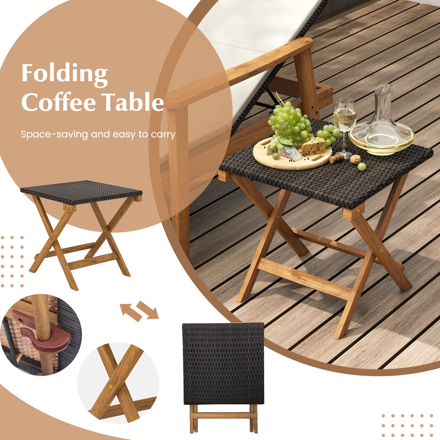 Outdoor Chaise Lounge Chair, Rattan Patio Recliner With Armrests, Off White Outdoor Chaise Lounges at Gallery Canada