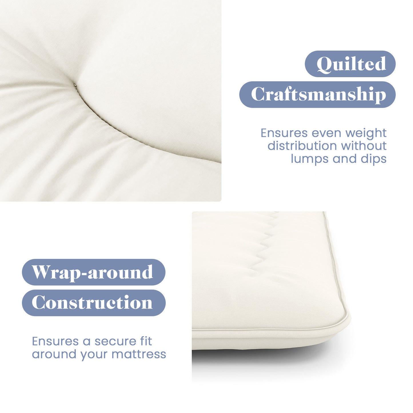 Full Size Futon Mattress, Washable Cover, Floor Sleeping Pad, Beige Mattresses at Gallery Canada