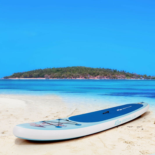 10 FT Inflatable Stand Up Paddle Board, Blue Surfing Blue at Gallery Canada