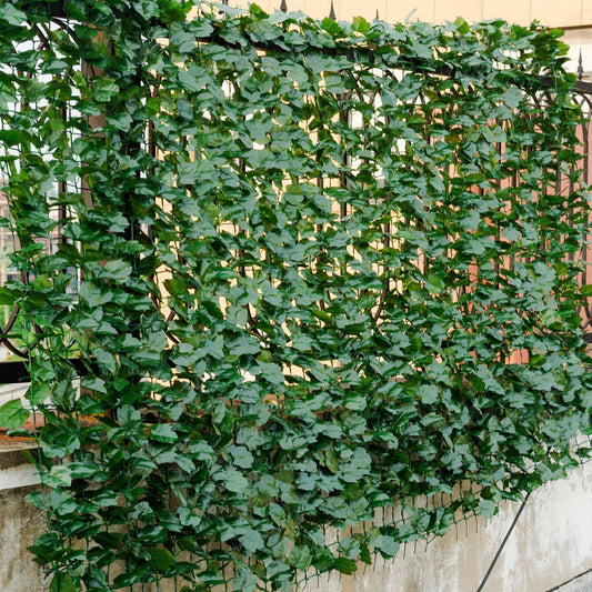 Faux Ivy Leaf Decorative Privacy Fence-40 x 95 Inch, Green Decorative Fencing & Flooring Green at Gallery Canada