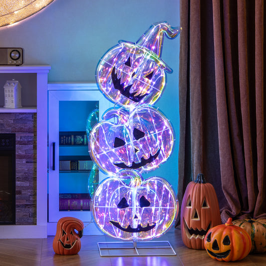 LED Lighted Pumpkin Halloween Decoration, 150 Lights With Base Halloween Options at Gallery Canada