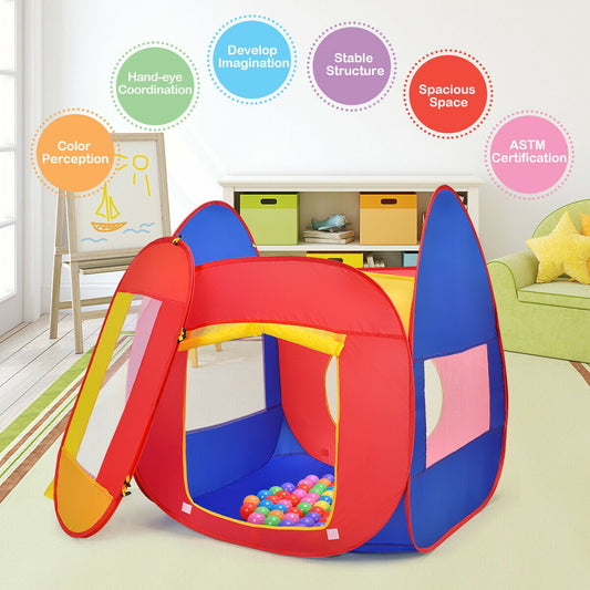 Portable Kids Play House Tent With 100 Balls, Multicolor Play Tents & Playhouse Multicolor at Gallery Canada
