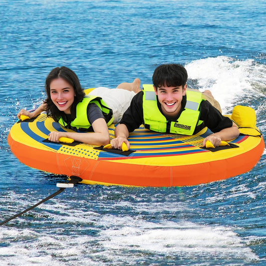 1 or 2 Person Inflatable Towable Tube, Quick Connector Water Sports Options at Gallery Canada