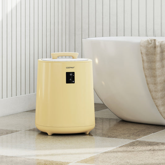 18L Large Towel Warmer, LED Display, Auto Shut Off, Yellow Dryers Yellow at Gallery Canada
