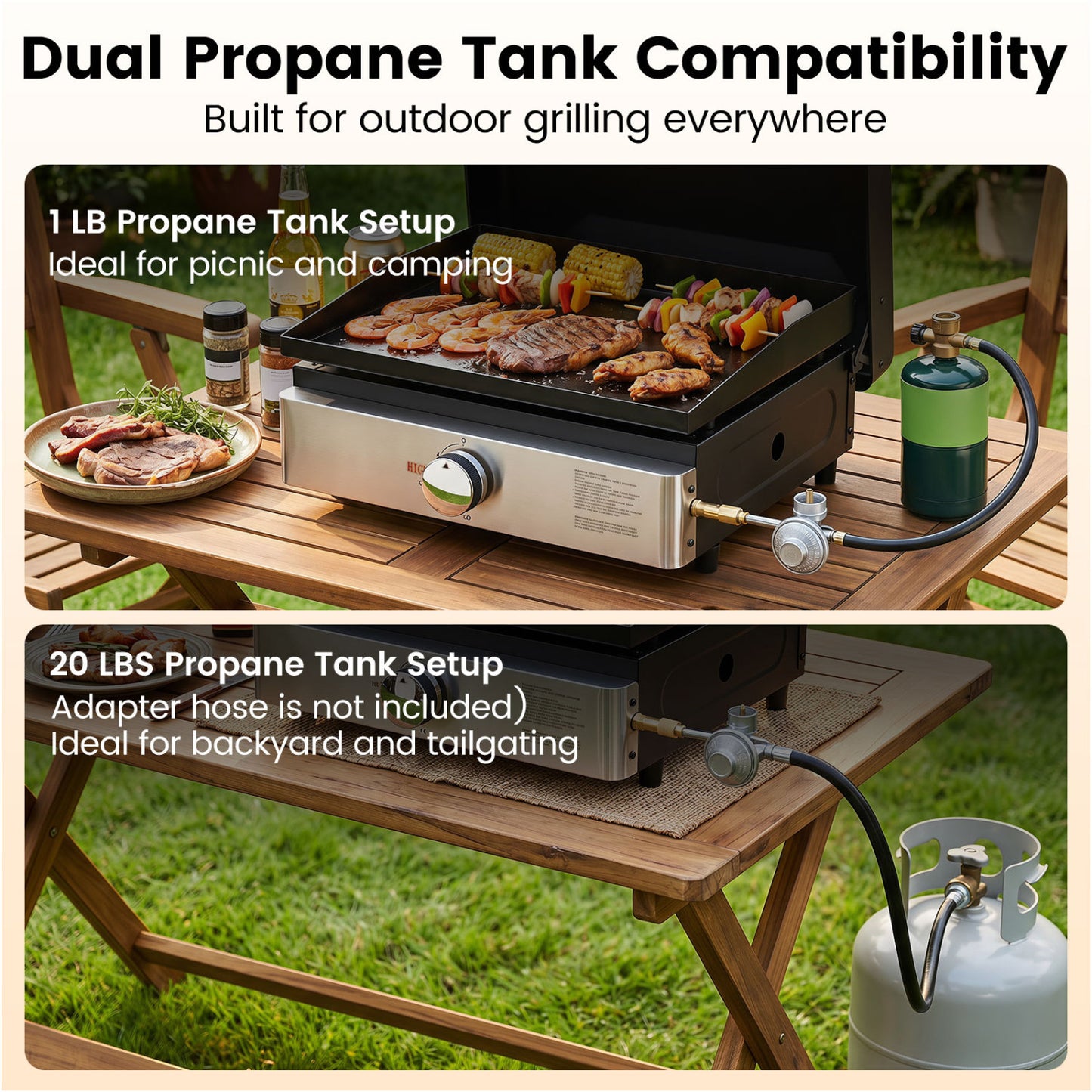 1-Burner Portable Gas Griddle, Non-Stick Ceramic, Black Outdoor Grills at Gallery Canada