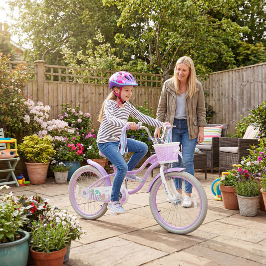 20 Inch Kids Bike, Adjustable, Princess Of The Sea Theme, Purple Kids Bike Purple at Gallery Canada