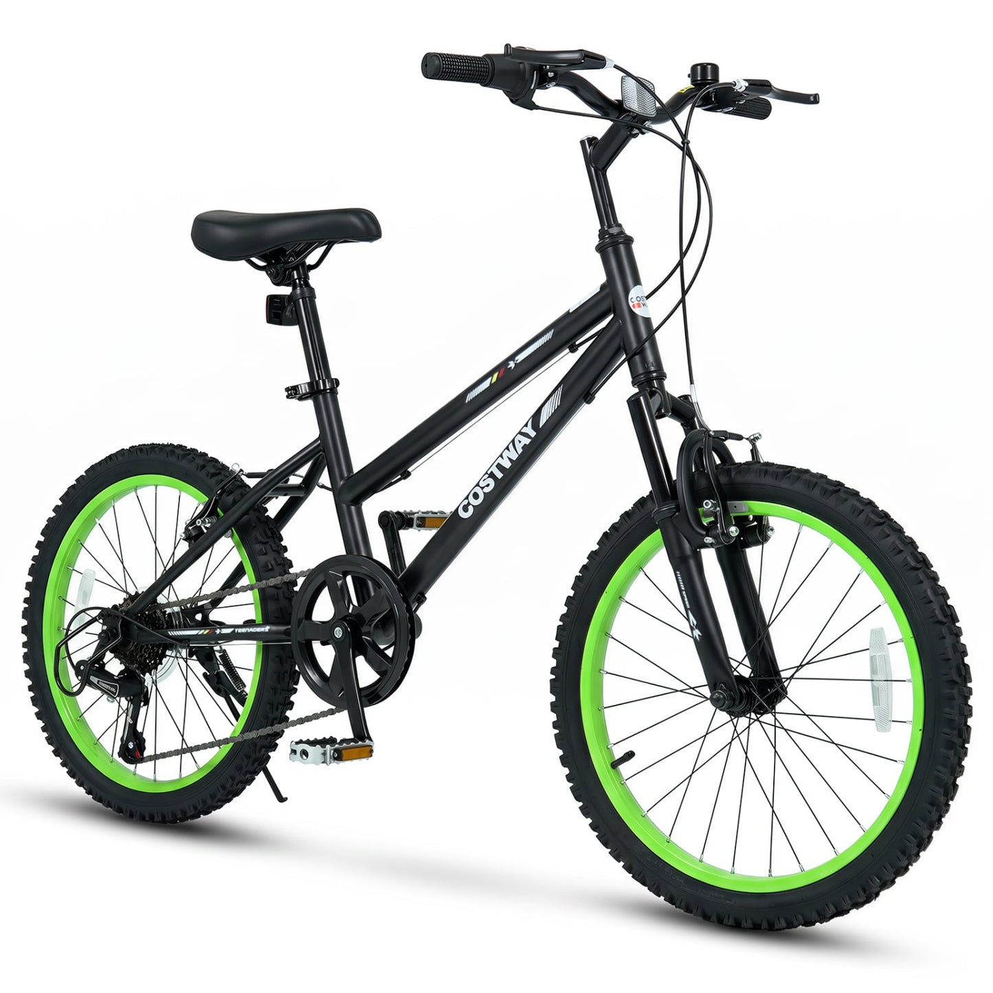 20-Inch Kids Mountain Bike, Adjustable Seat, Black Kids Bike Black at Gallery Canada