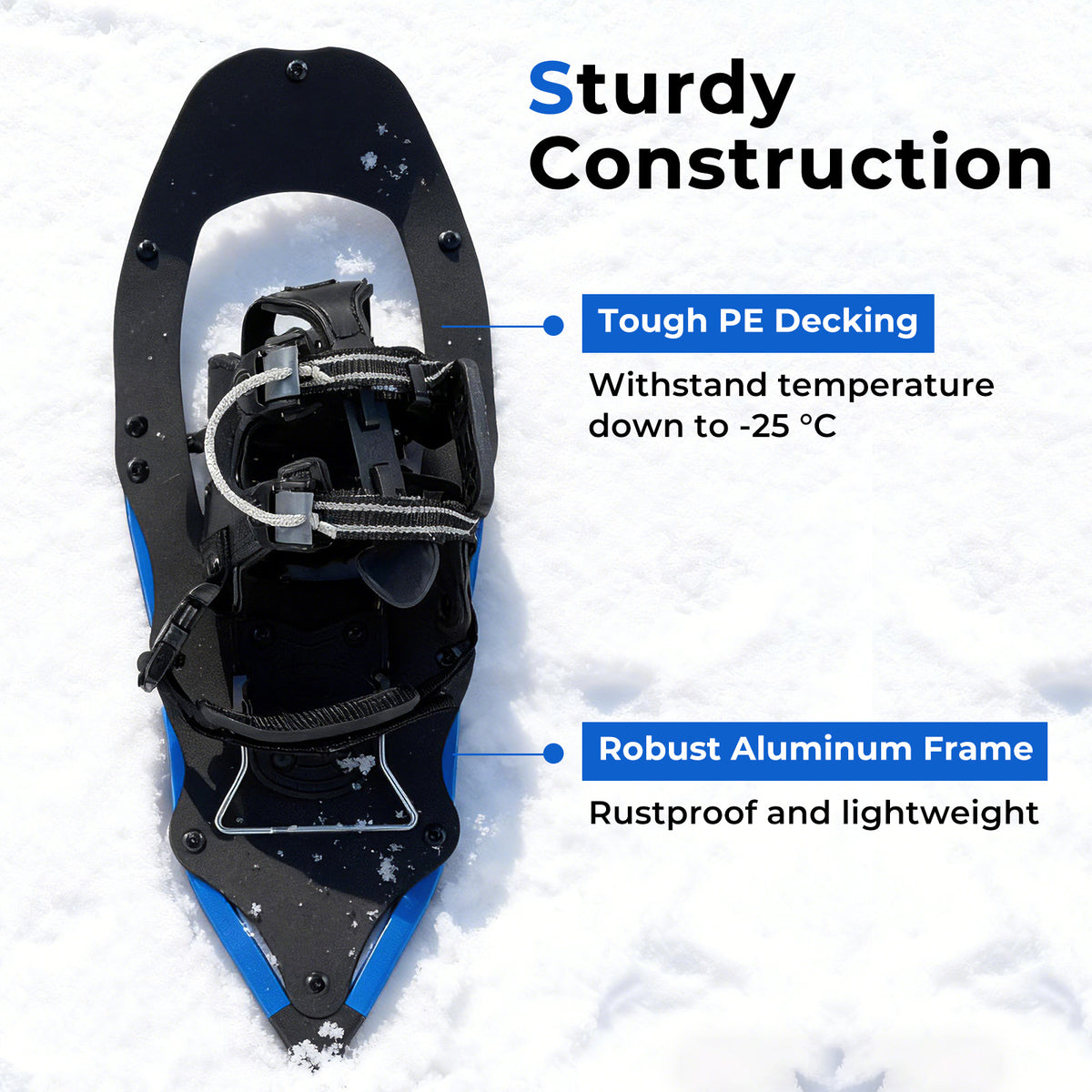 21” Snowshoes with Trekking Poles, Blue Winter Sports & Activities at Gallery Canada