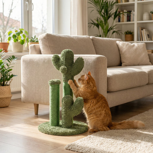 22 Inch Cat Scratching Post, Natural Sisal Rope, Green Cat Trees Condos & Scratchers Green at Gallery Canada
