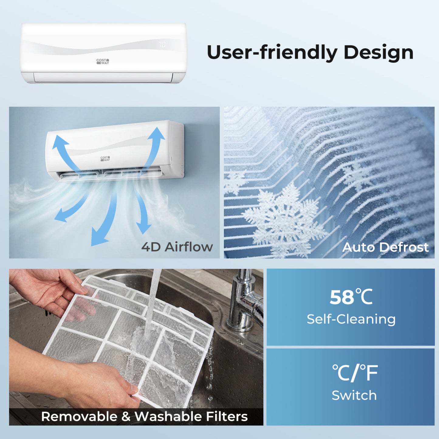 23000 BTU 19 SEER2 208-230V Mini Split AC with Heat Pump, White 24000 BTU Mini Split at Gallery Canada