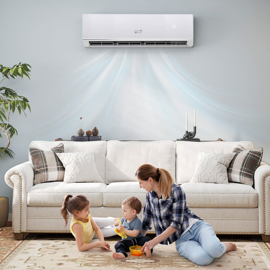 24000 BTU 25 SEER2 208-230V Mini Split Heat Pump Heating at -15°F WiFi Enabled, White Mini Split Air Conditioners White at Gallery Canada