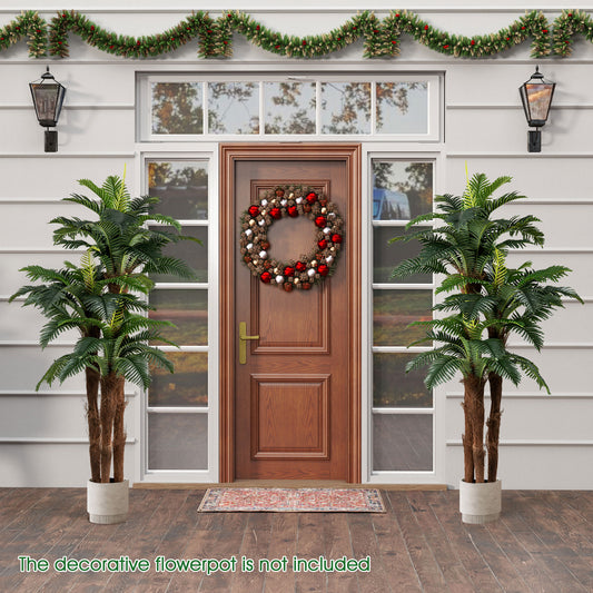 2 Pack Artificial Palm Tree 6.3 ft Tall with Adjustable Leaves Faux Plants Options at Gallery Canada