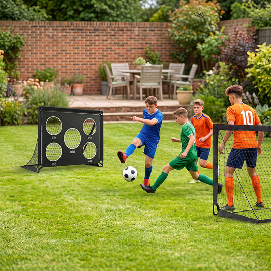 2-Pack Soccer Goals Set with Cones Ball Ground Stakes Lawn Games Options at Gallery Canada