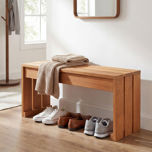 2-Person Outdoor Garden Bench, Solid Wooden Frame Outdoor Benches Options at Gallery Canada