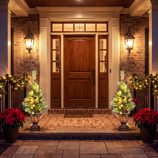 Pre-Lit 3 FT Christmas Tree, 40 LED Lights, Set of 2 Christmas Tree Options at Gallery Canada