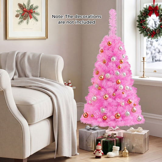 3 ft Artificial Christmas Mini Tree With Stand, Pink Christmas Tree Pink at Gallery Canada