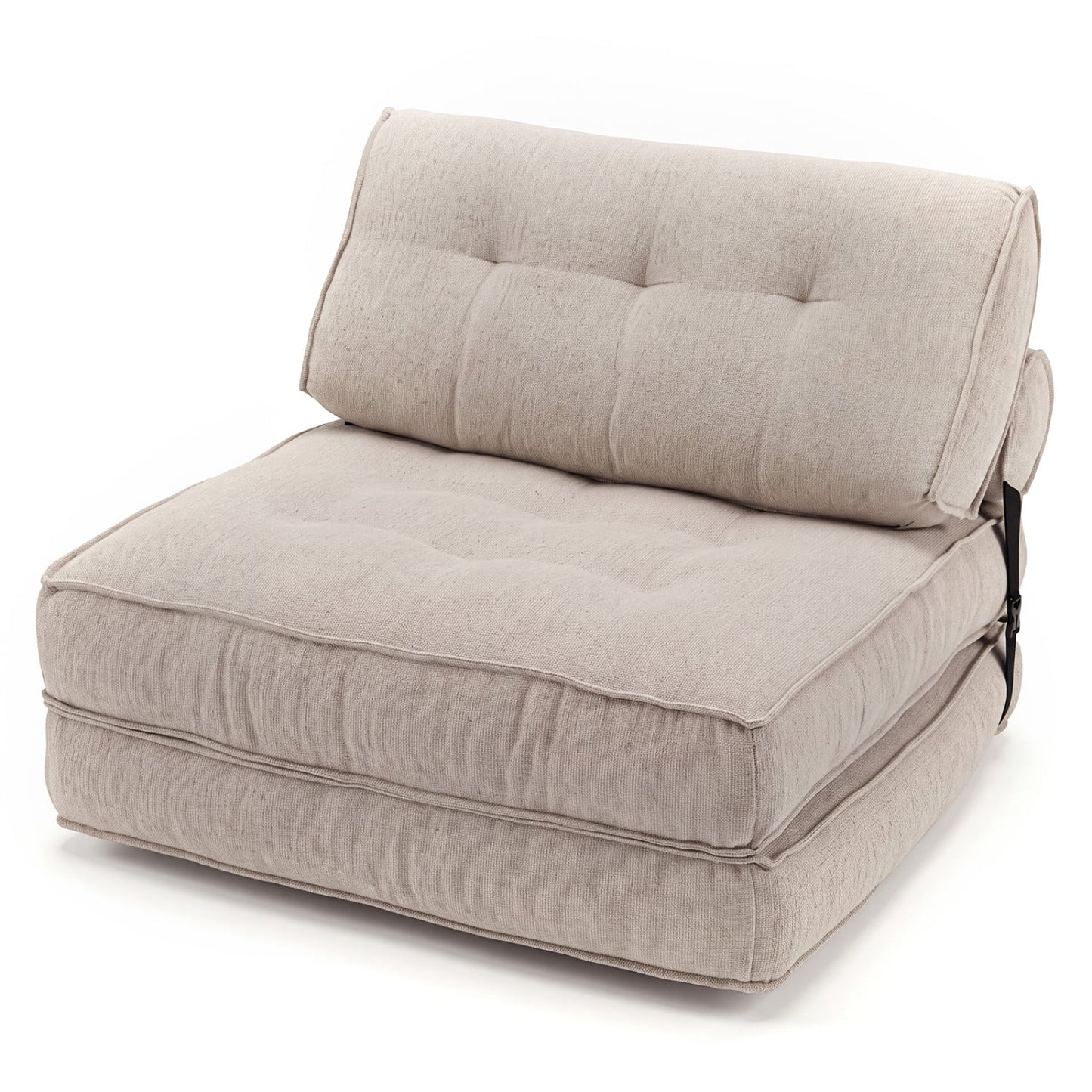 3-in-1 Folding Sofa Bed with Bolster, Beige Sofas & Loveseats Beige at Gallery Canada
