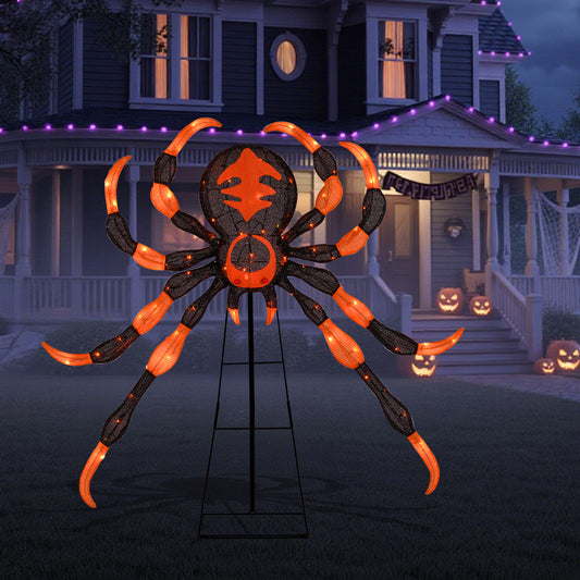 52 Inch Halloween Spider Decoration, 16 Flickering Warm White LEDs Halloween Options at Gallery Canada