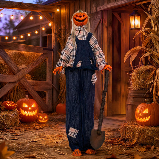5.3 ft Halloween Outdoor Decoration, Shovel, Red Eyes Halloween Options at Gallery Canada