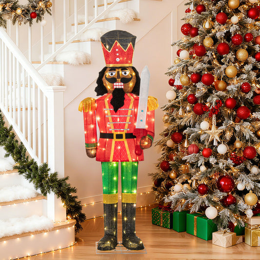 5 FT Giant Nutcracker, Glitter Sword, Outdoor, Multicolor Christmas Inflatables Multicolor at Gallery Canada