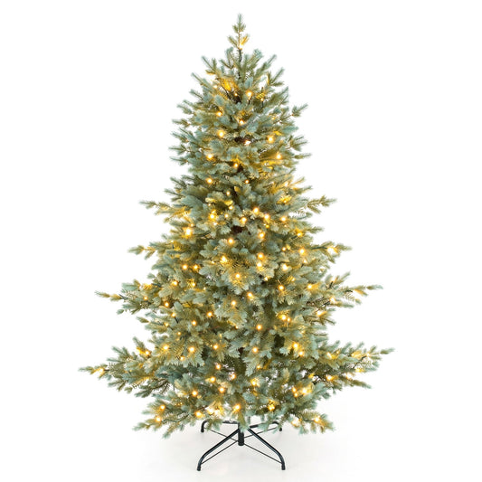 5 FT Pre-Lit Artificial Christmas Tree, 260 LED Lights, Green Christmas Tree Green at Gallery Canada