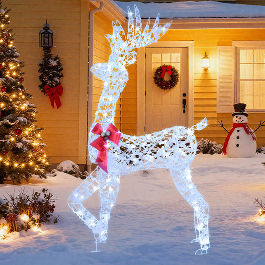 5 Feet Pre-Lit Christmas Reindeer With 100 LED Lights Christmas Decor & Accessories Options at Gallery Canada