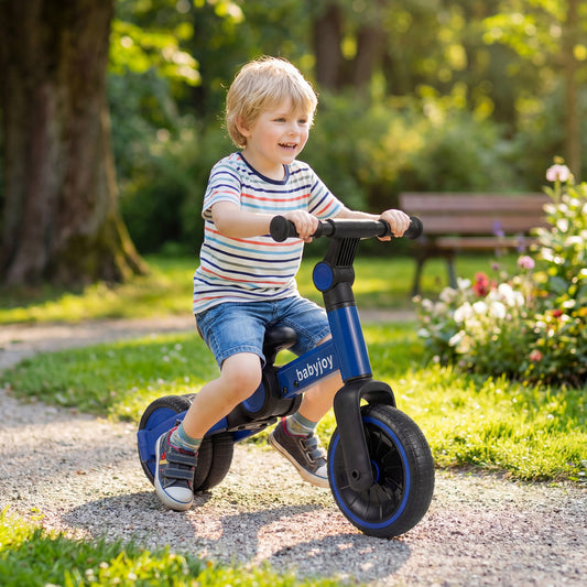 5-In-1 Toddler Bike With Removable Pedals, Blue Balance Bikes Blue at Gallery Canada