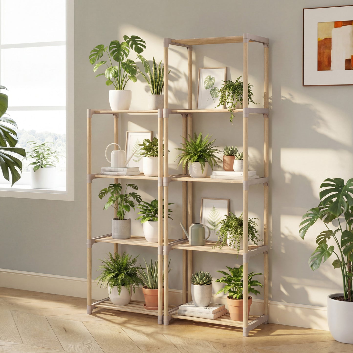 5-Tier Bookshelf With Open Shelves, Home Office And Bathroom Bookcases at Gallery Canada