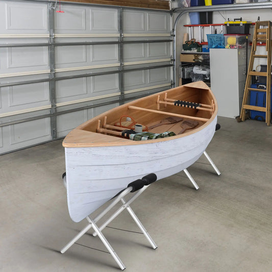 Universal Kayak Storage Stand, Rack, Aluminum Frame, Folding Design, 2 Pieces Kayak Carts Silver at Gallery Canada