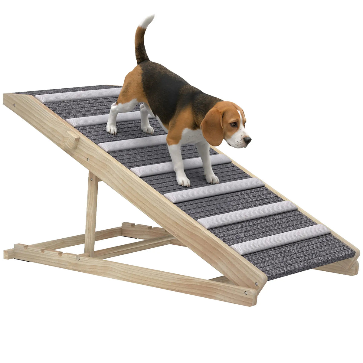 Foldable Dog Ramp For Couch, 4 Adjustable Height 14" to 20", Small to Large Dog Dog Stairs at Gallery Canada