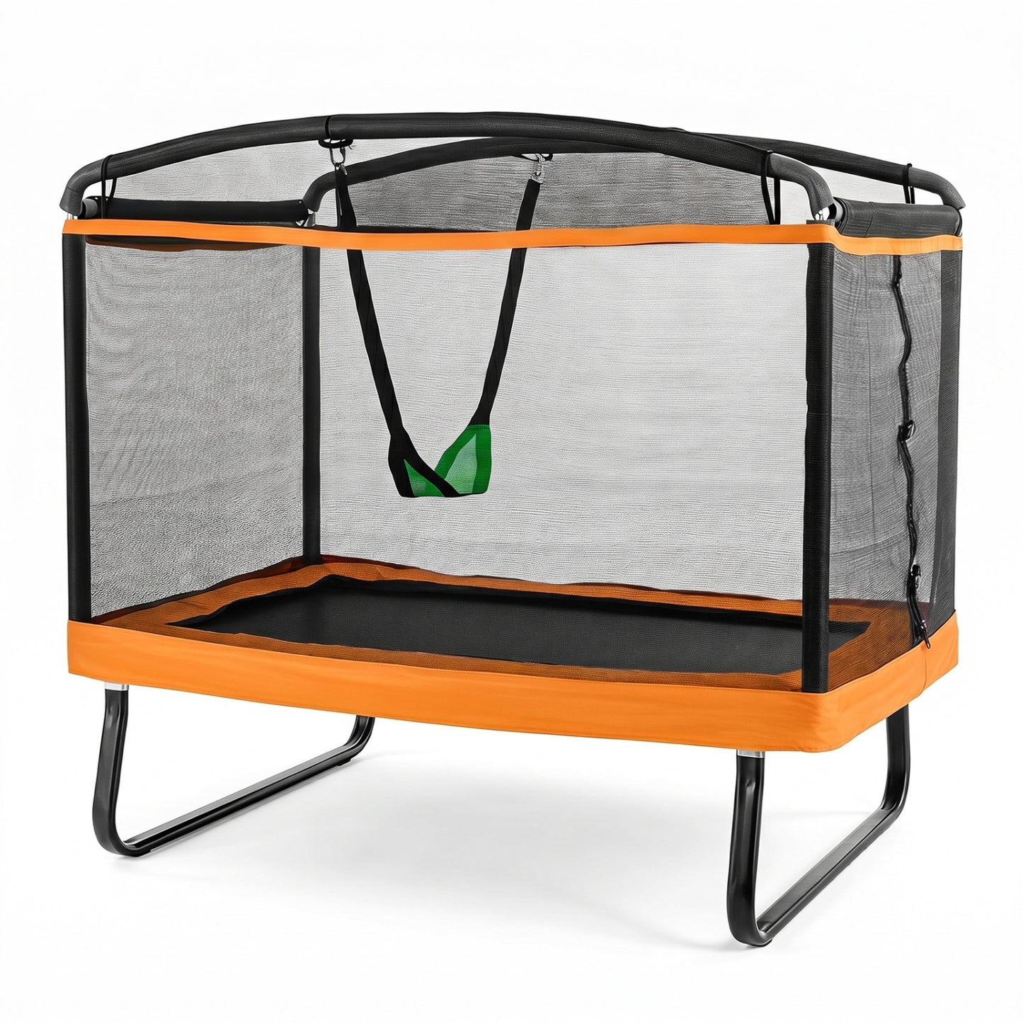 6 Ft Kids Trampoline With Swing & Safety Net, Orange Trampoline Accessories Orange at Gallery Canada
