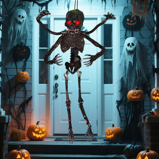 6 Feet Animated Halloween Decoration, LED Eyes, Spooky Sounds, Red Halloween Options at Gallery Canada