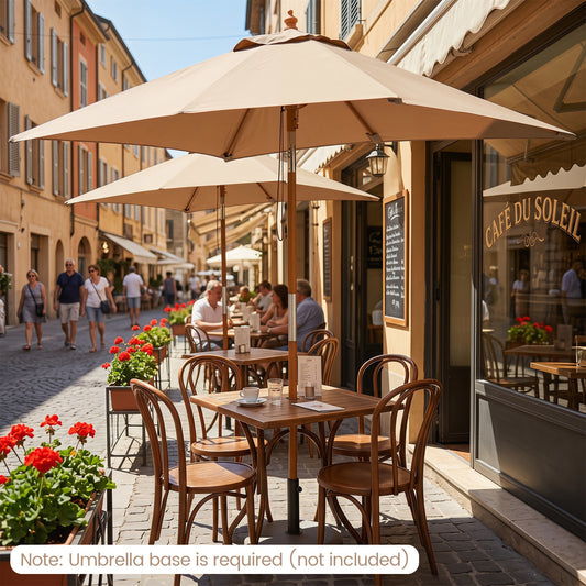7 Ft Outdoor Rectangular Patio Umbrella, 3 Heights, Coffee Outdoor Umbrellas Coffee at Gallery Canada