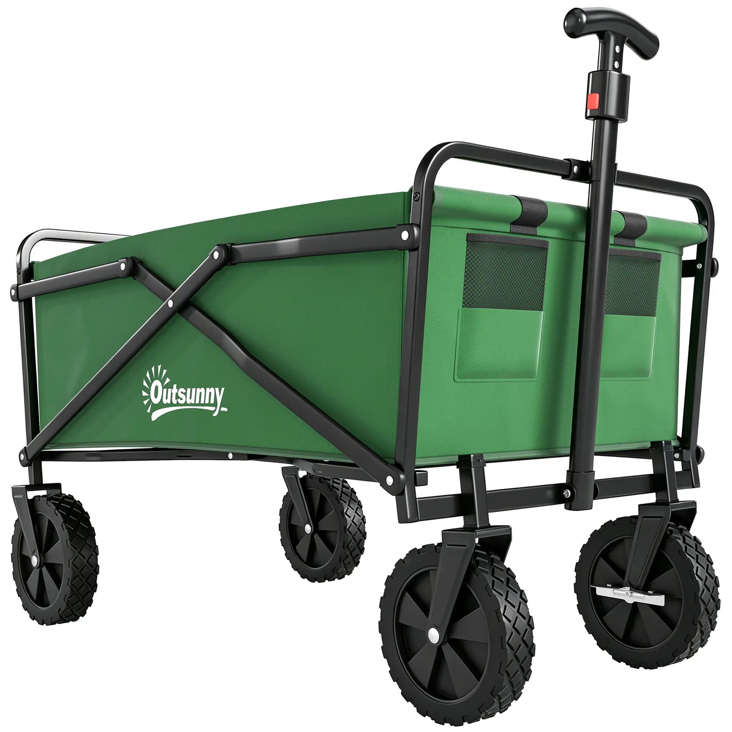 Folding Wagon Cart, Heavy Duty Outdoor Utility, Collapsible Garden Trolley, Steel Frame, Oxford Fabric Folding Garden Carts at Gallery Canada