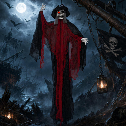 9.4 Ft Animated Hanging Undead Pirate Halloween Decoration Halloween Options at Gallery Canada