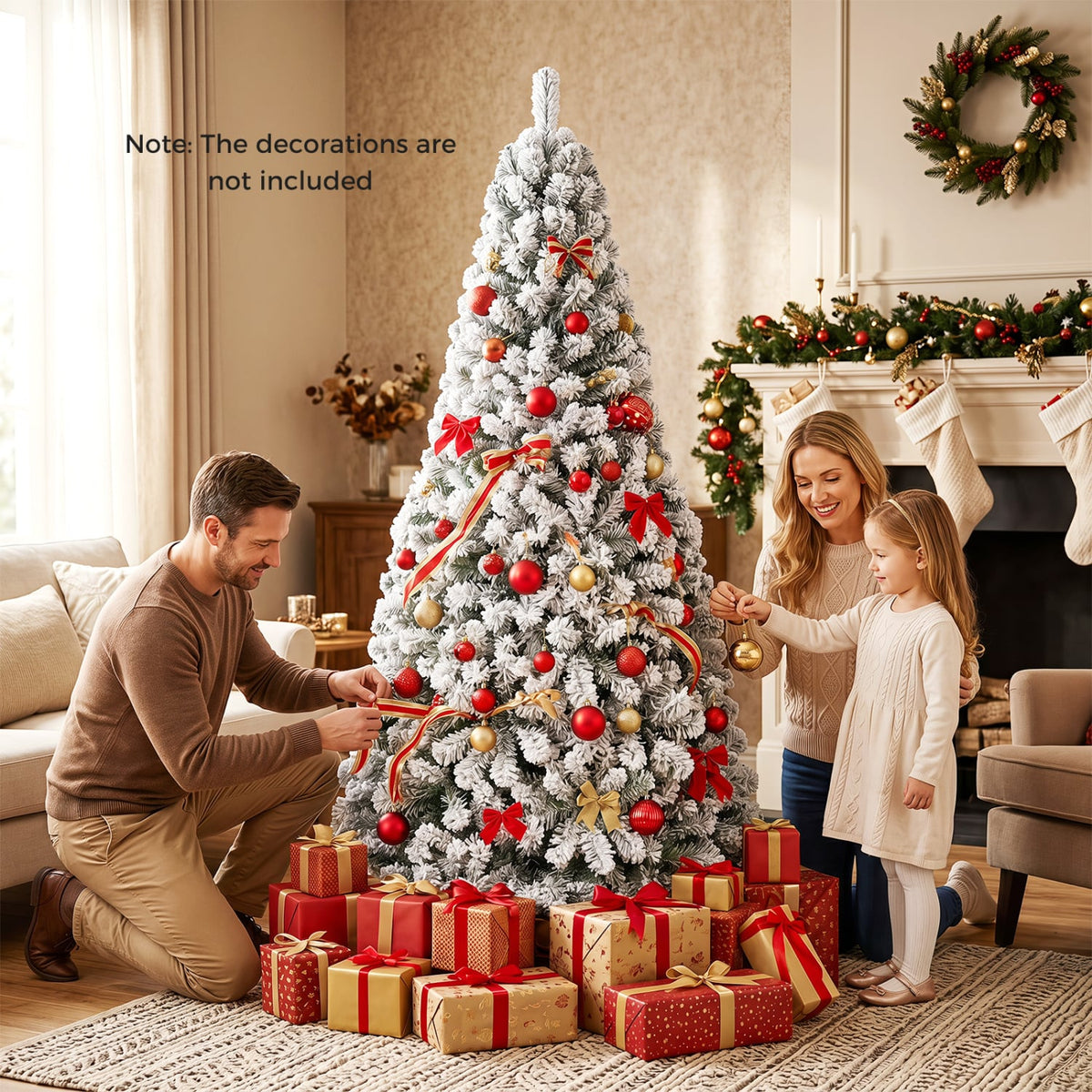 Snow-Flocked Christmas Tree, 6 ft, White Christmas Tree at Gallery Canada