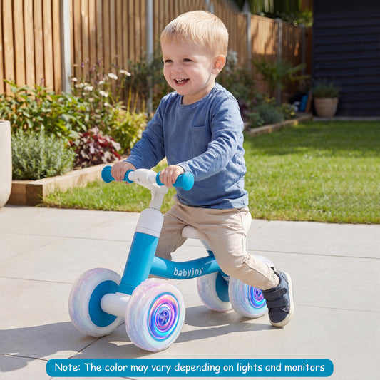 Baby Balance Bike, Adjustable Handlebar And Seat, Blue Balance Bikes Blue at Gallery Canada