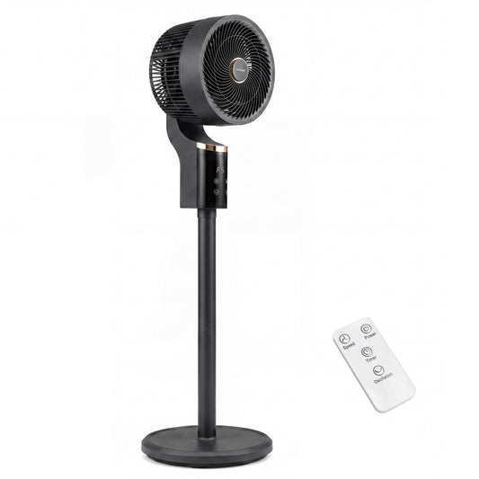 Compact Oscillating Fan, 70° Oscillation, 90° Tilt, Black Fans Black at Gallery Canada