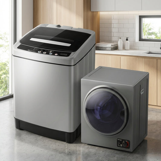 Compact Washer And Dryer Combo, Automatic Washing Machine And Tumble Dryer Washers & Dryers Gray at Gallery Canada