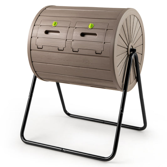 Compost Tumbler 37.5 Gallon Large Outdoor Compost Bin, Coffee Garden Tools Coffee at Gallery Canada