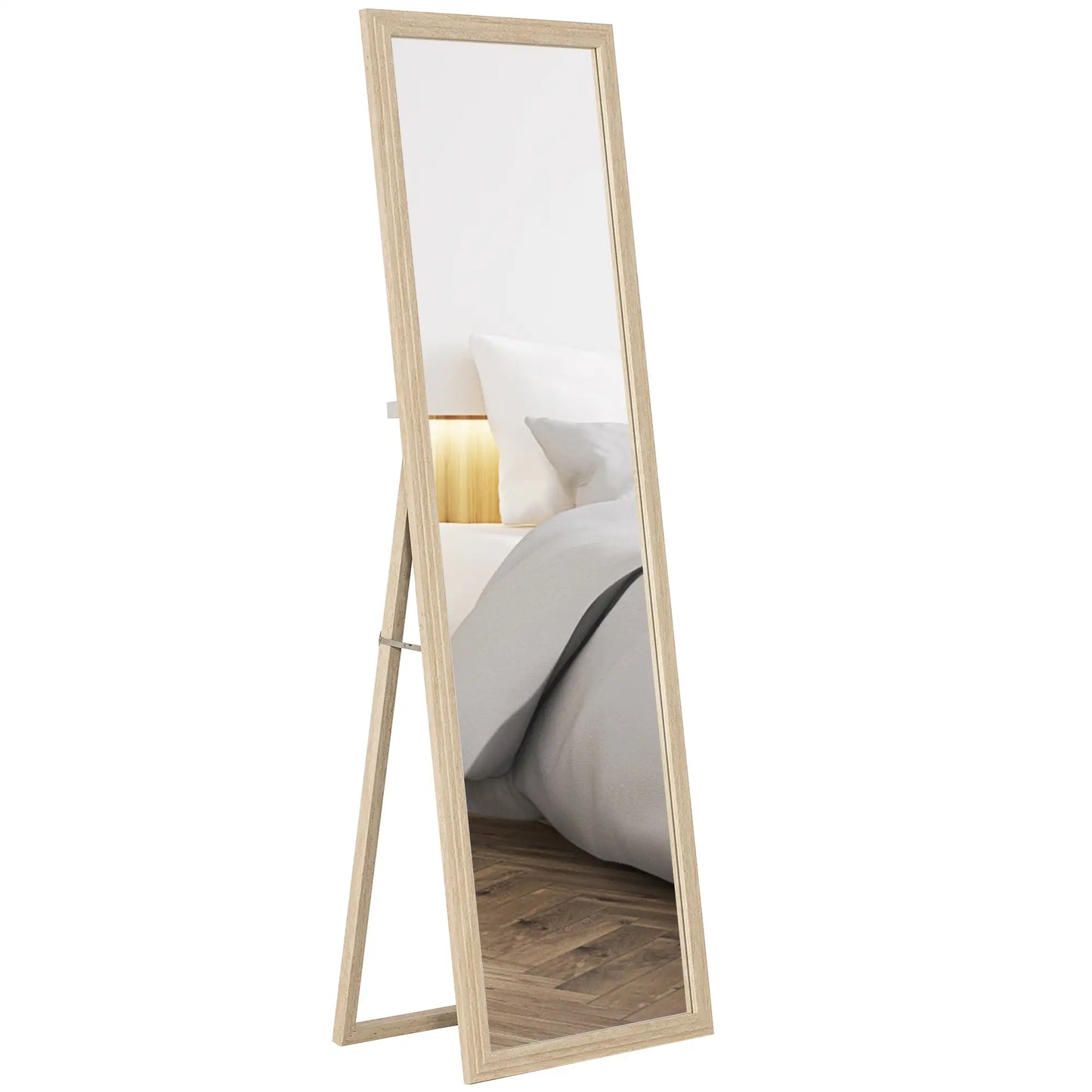 64" x 21" Full Length Mirror, Standing, Wall Mounted, Leaning, Bedroom, Living Room, Beige Full Length Mirrors at Gallery Canada