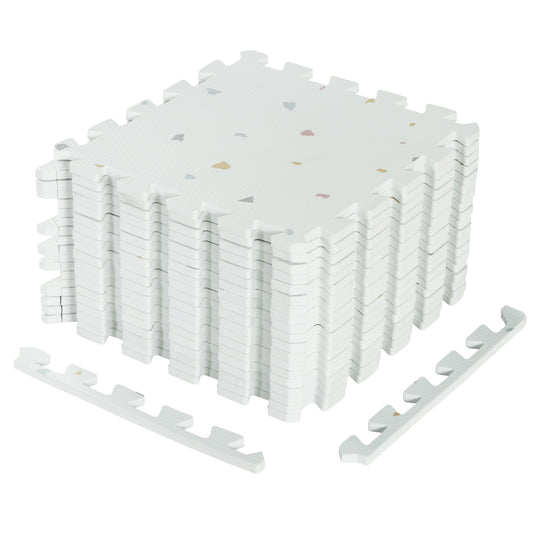 EVA Interlocking Foam Floor Tiles for Floor and Joint Protection, Light Gray Decorative Fencing & Flooring Light Gray at Gallery Canada