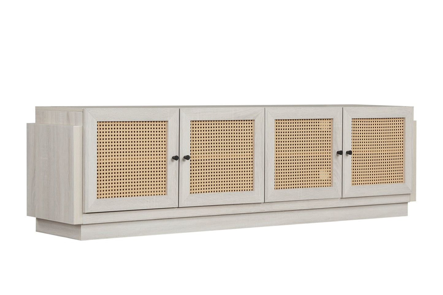 Farmhouse TV Stand For TVs Up To 75 Inches, White Entertainment Centers & TV Stands at Gallery Canada