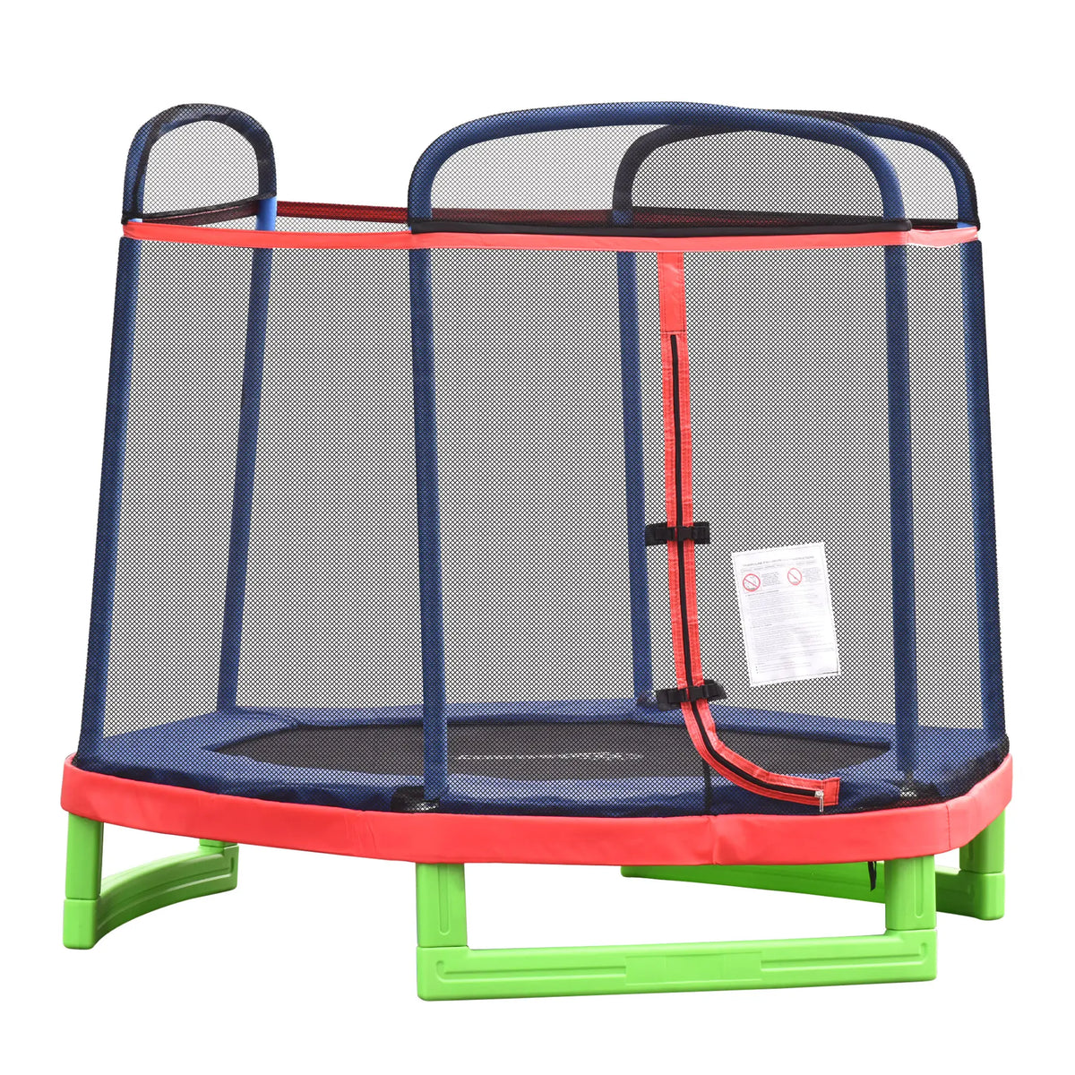 84.75 Inch Kids Trampoline with Safety Net, Red Trampolines at Gallery Canada